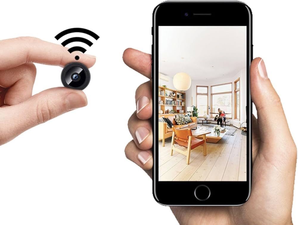 Spy Camera 1080P WiFi Hidden Camera Wireless Indoor Secret Cameras Mini Nanny Spy Cam Home Security Surveillance Cameras Micro Small Monitor Video Cam
