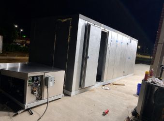 7x10 Combo Cooler / Freezer Delivery & Setup + Installed Ready Use
