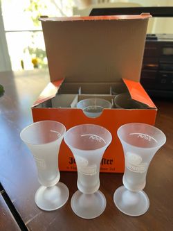 Jagermeister Frosted Shot Glasses Set of 6