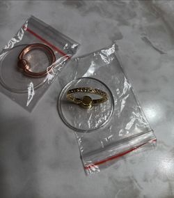 Transparent Cell Phone Finger Grip Ring (1", Gold with Bling)