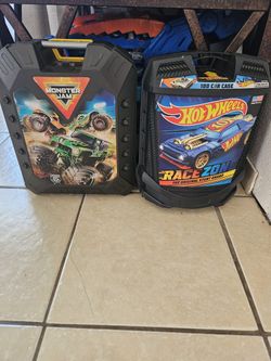 Monster Truck and Hot Wheel storage Case with wheels