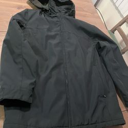 Men's waterproof jacket, size L, dark blue