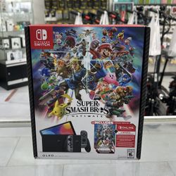 Nintendo Switch OLED Super Smash Bros Bundle! Finance For $50 Down Payment!! 