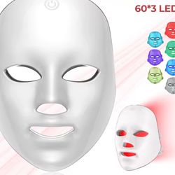New 7 Colors Photon Facial LED Mask Red Light Anti-Wrinkle Rejuvenation Skin Care LED Face Mask Beauty SPA Ance Repair Skin Brighten