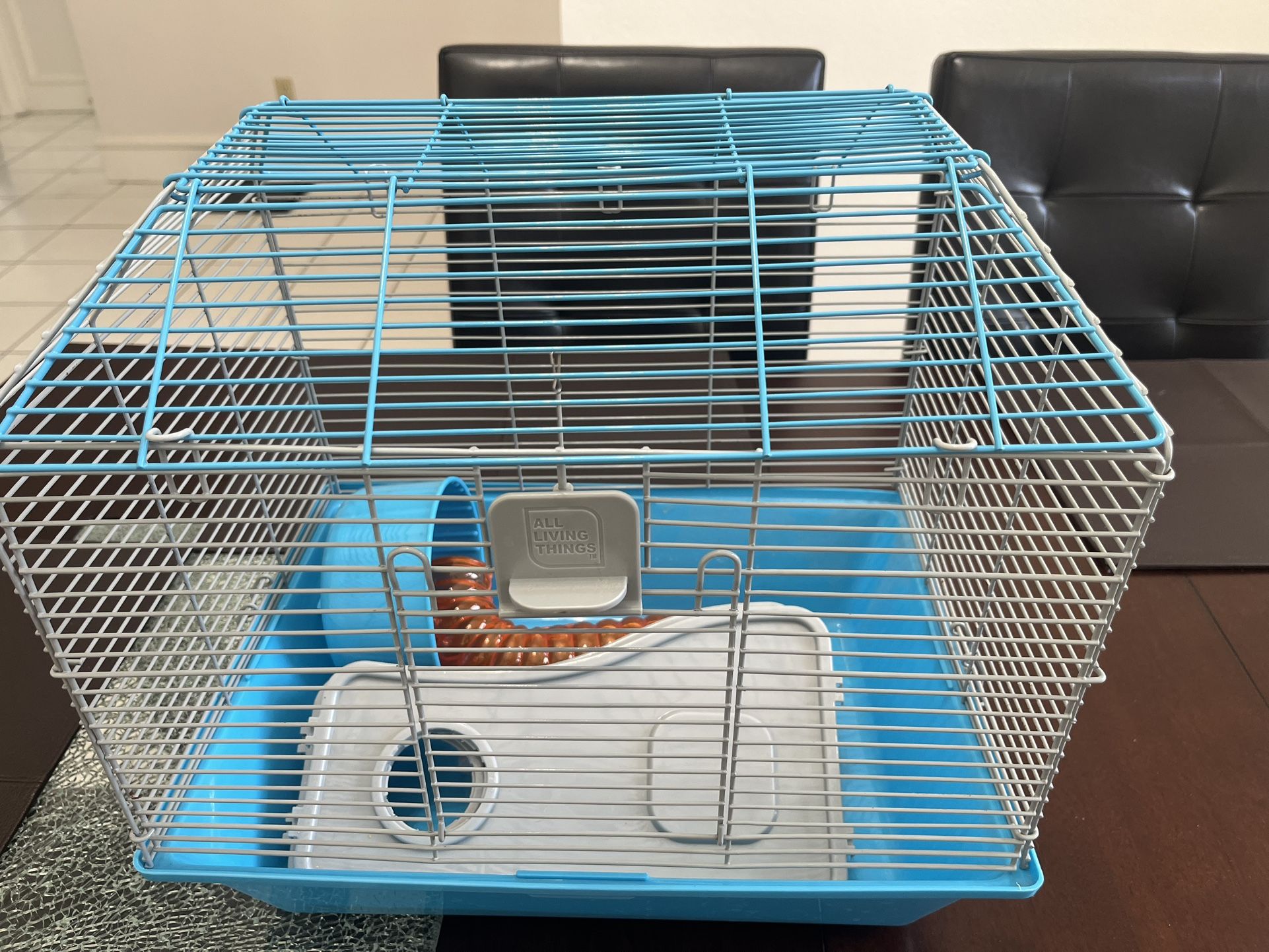 Medium Blue Cage For Hamster & Other Animals