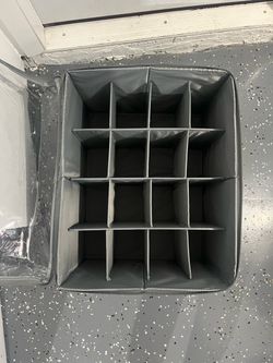 Gray Fabric Shoe Storage Organizer Box