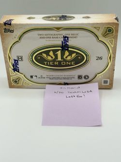2026 Topps Tier One Baseball Hobby