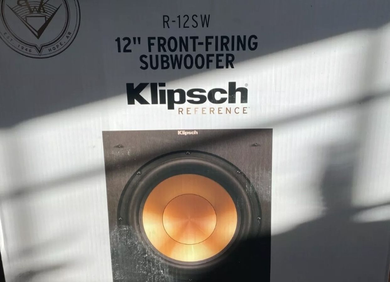 New Klipsch R-12SW 12-Inch Front Firing 400-Watt Max Powered Subwoofer