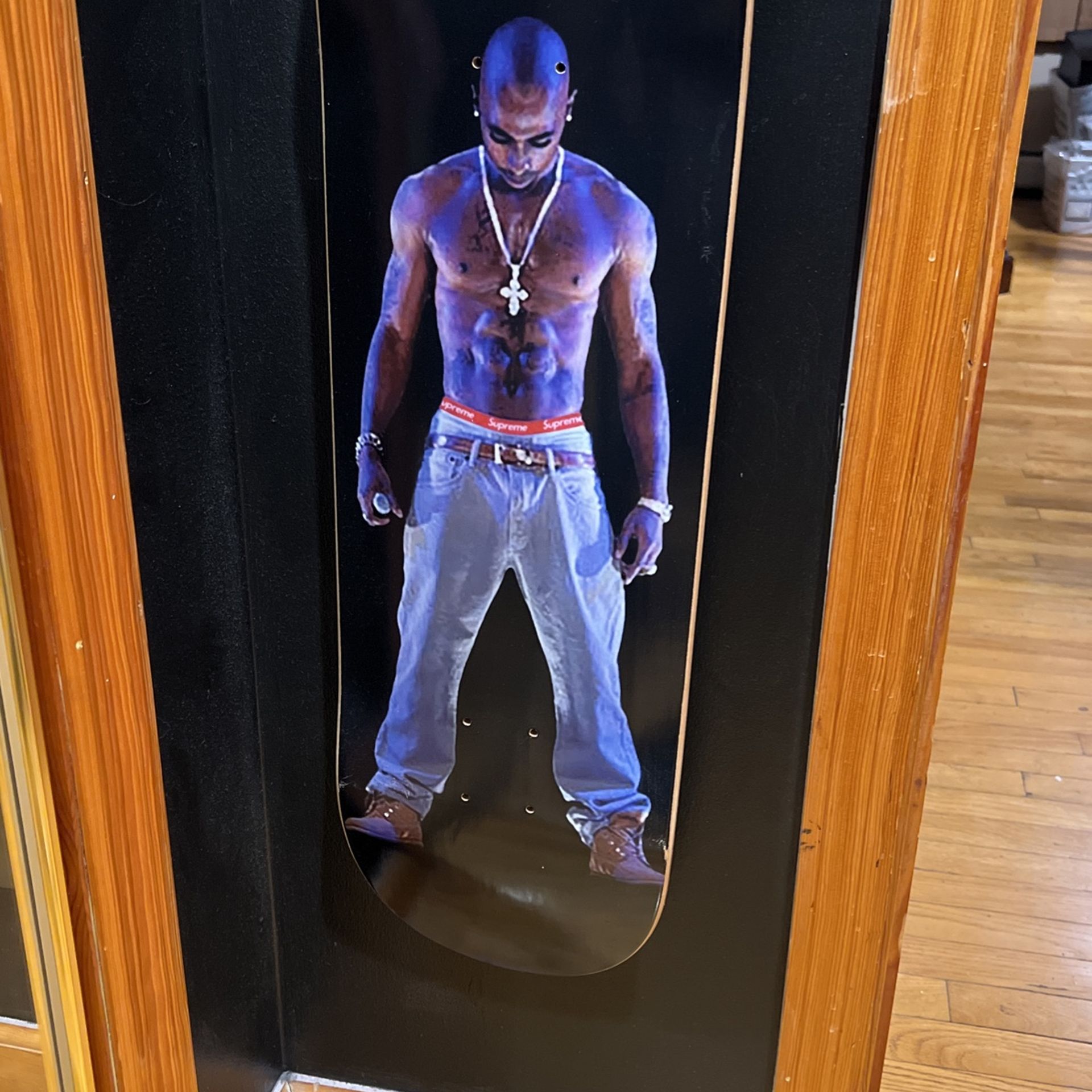 Supreme Tupac Hologram Skateboard Deck Brand New Verified