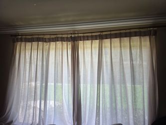 Linen curtains 72x90