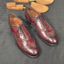 Brooks Brothers Allen Edmonds Wingtip Oxford Dress Shoes Mens 11.5 D MINT