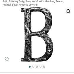 Cast Iron Letter B