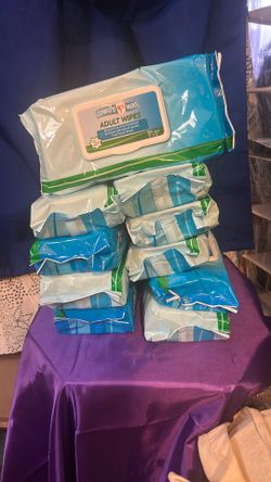 Bulk Of 10 Pack Adult Wipes 