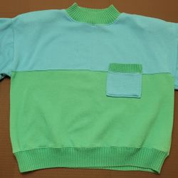 Vintage 1980s Crewneck Swearshirt Boundary Waters Sz Med Shoulder Pads