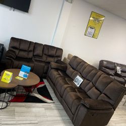 SOFA AND LOVESEAT SETS!!! ADD A RECLINER FOR $299!!!JUST $1 GETS IT DELIVERED TONIGHT!!! 101 DAYS TO PAY WITH NO INTEREST!!!