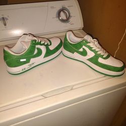 Louis Vuitton Green Nike Air Force 1 Shoes Size 13