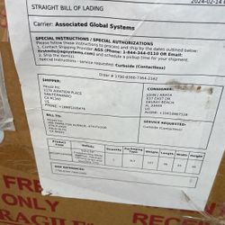 Brand new - $1100 Never Installed Soho Freestanding Bathtub 60 Inch White Center Drain In box