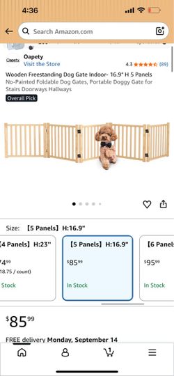 Free standing wood pet gates $30