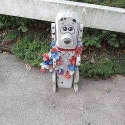 Hand Made Hand Painted Wooden Dalmatian Yard Ornament/22 Inches Tall/$14.99