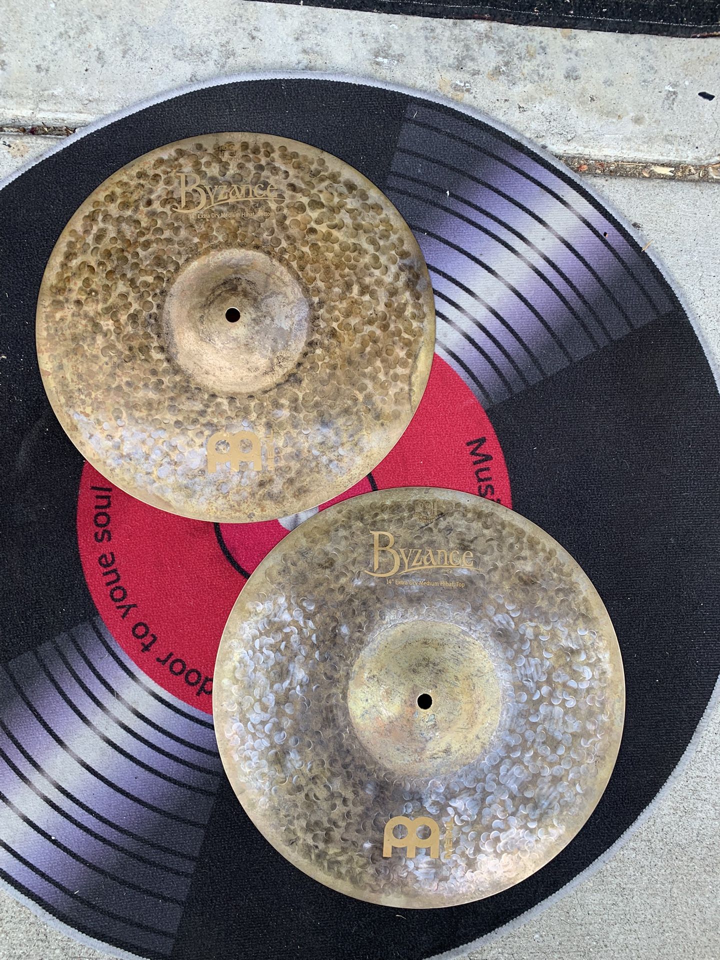 Meinl Byzance Series 14” Extra Dry Medium Thin Hi Hat Drum Cymbals BRAND NEW Retails for $639