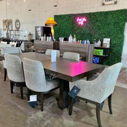 Burkhaus Dark Brown Counter Height Dining Table And 6 Barstools
Ashley Furniture$10 Down Payment And Financing Available