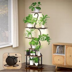 Plant Stand with Grow Lights, 8 Tiered