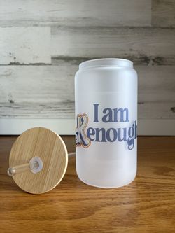 Barbie I Am kenough Glass Cup