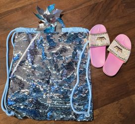 Sequin Backback With Sandals