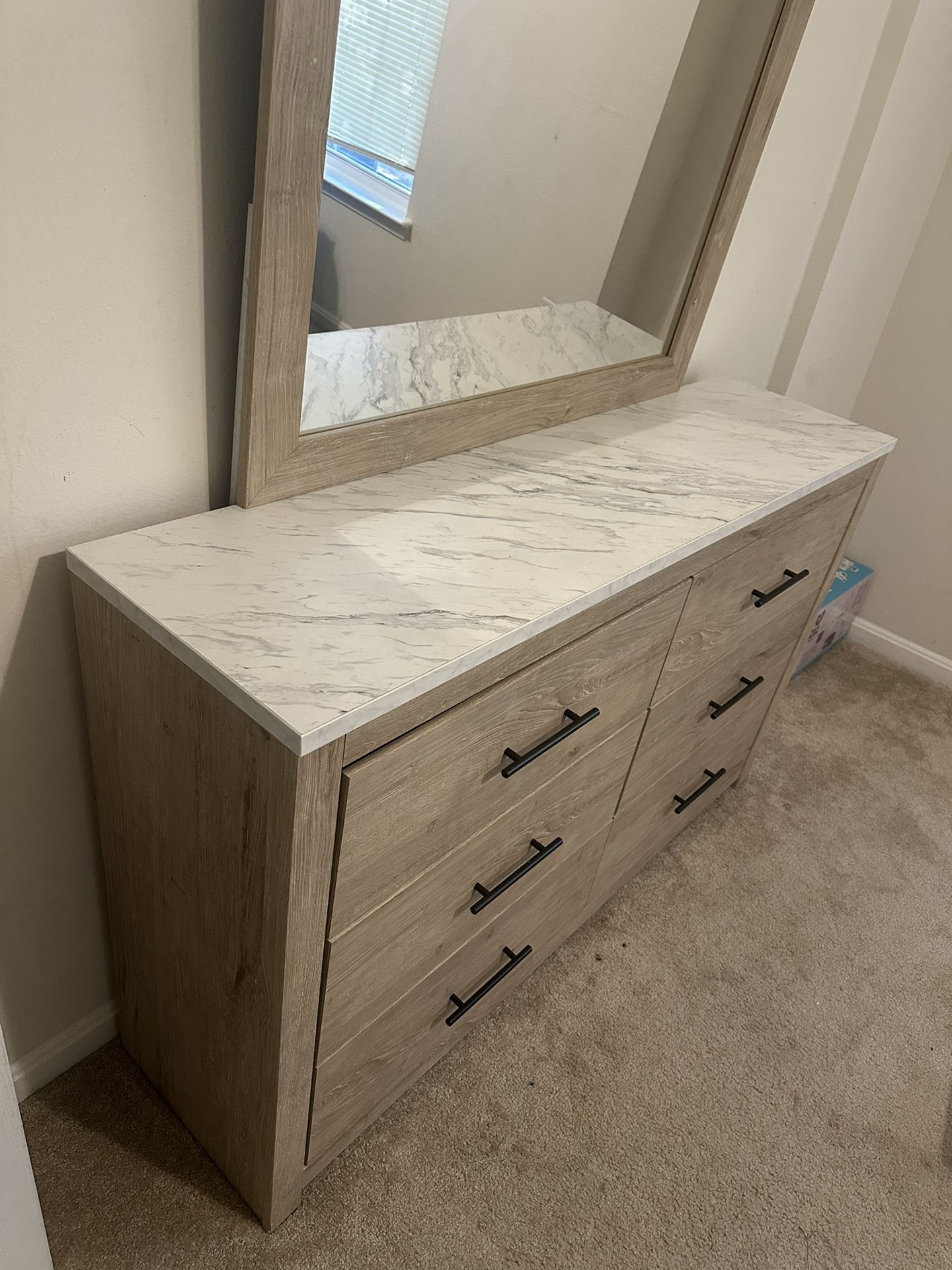 Bed Frame, Dresser & Box Spring