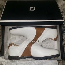 Footjoy Icon Black Premium Leather Golf Shoes Size 13