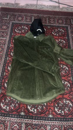 Empyre Fluke Green Hooded Corduroy Woven
