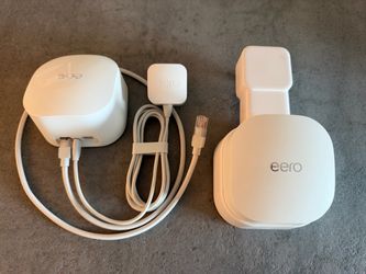 Eero 6 Dual-Band Mesh Wi-Fi System (Router + Extender + Wall Mount)