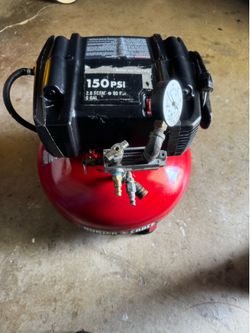 Porter cable compressor 6 gallon works great $60