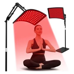 Red Light Therapy for Face and Body, Red Infrared Light Therapy Lamp with Stand Led 660nm Red Light-Therapy& 850nm Infrared Light Device for Body