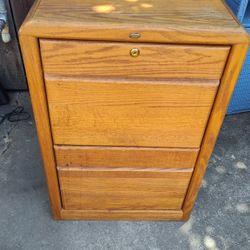 Wooden File Cabinet 
