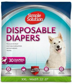 Disposable Dog Diapers - XL & XXL