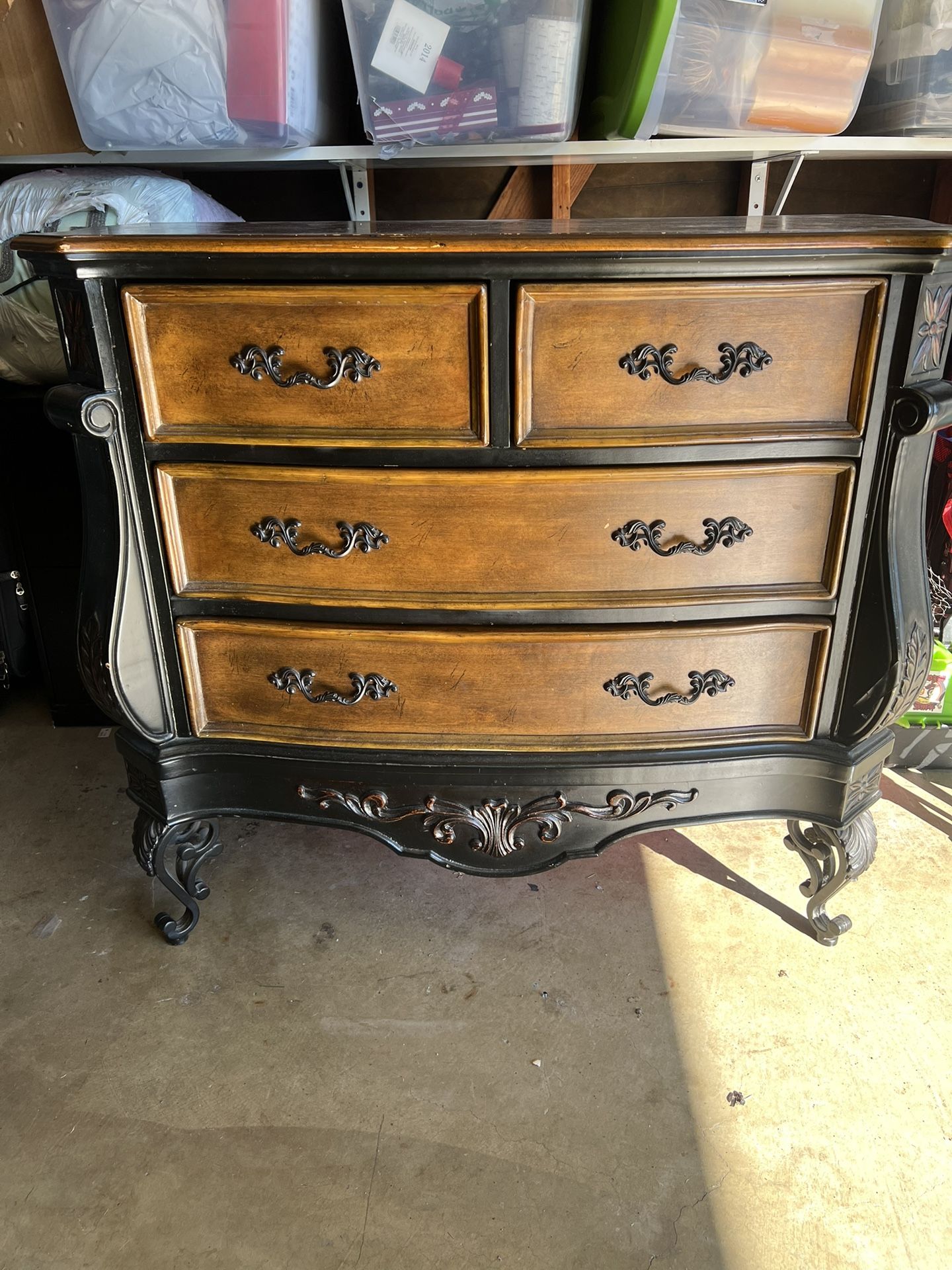 Solid Wood Ornate Dresser