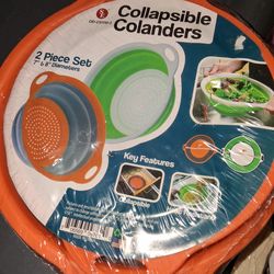 Collapsible colanders