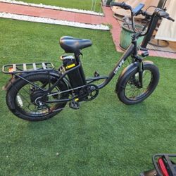 20"*3.0 Fat Tire Electric Bike for Adults, 1000W Peak Motor, 28MPH, 48V Removable Battery, 80-Mile,