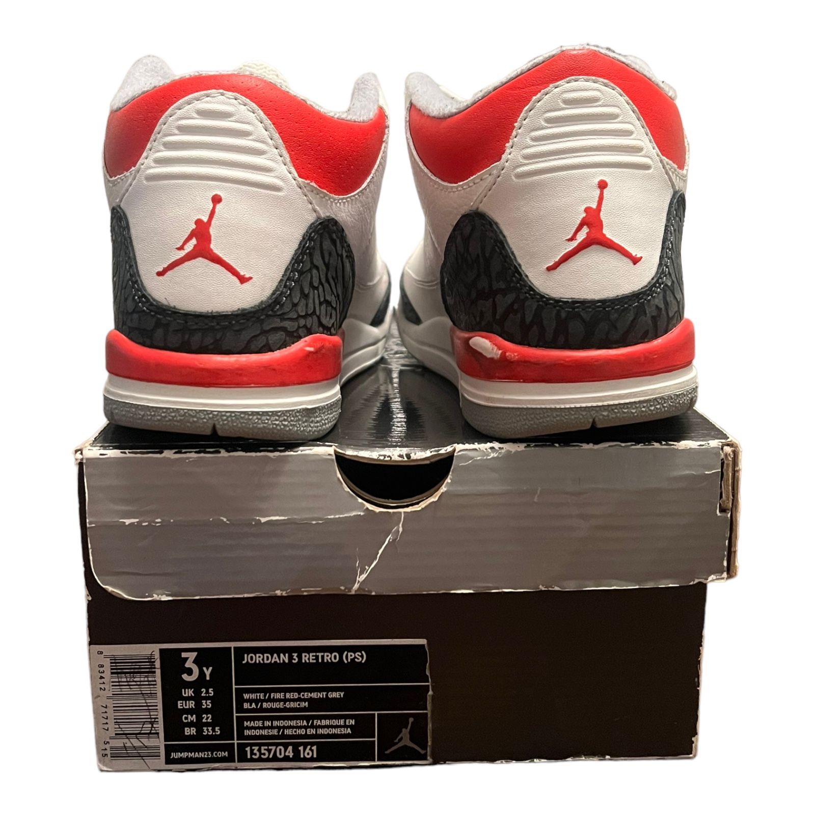 Nike Air Jordan III Retro Fire Red 2006 White/Fire Red Silver