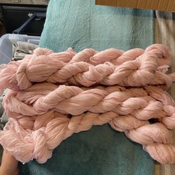 Light pink cheesecloth Decorations