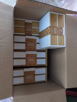 5 two-tier bamboo organizers