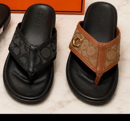 Coach UNISEX thong sandals - NEW with dust bag