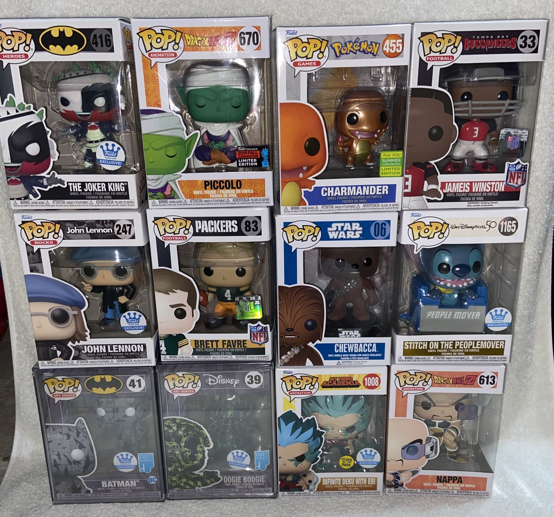 Various Funko Pops Funkos Lot