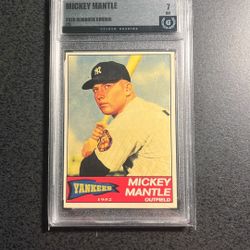 Mickey Mantle,Yankees ‘52 Season Graded 7 Card