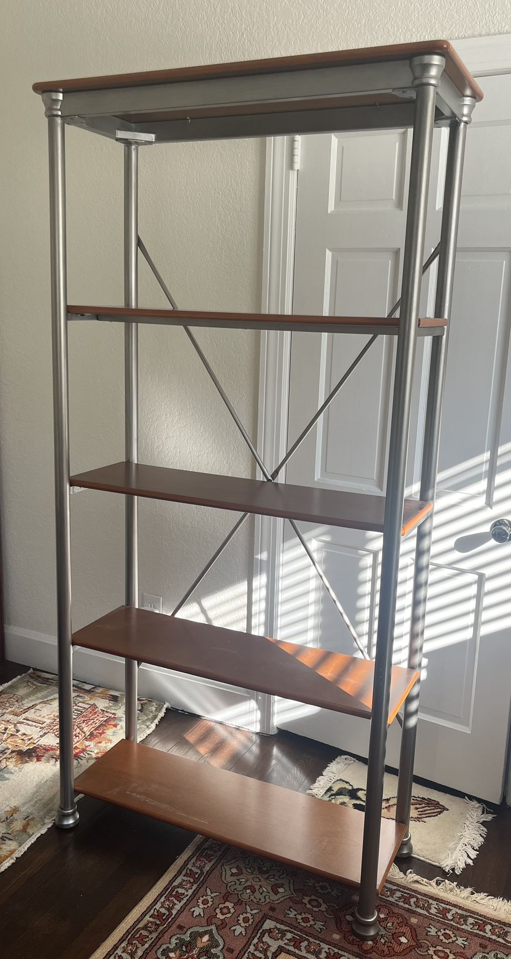 Metal & Solid Wood Shelf