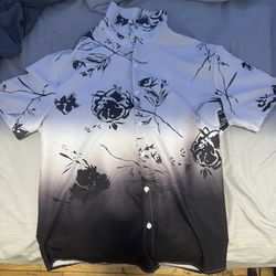 Black Flowers Shirt