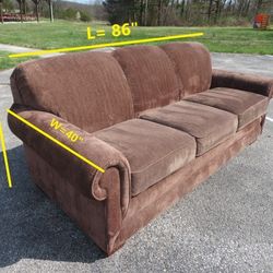 Good clean LA Z BOY Sofa Couch – Chocolate brown “Free Delivery”