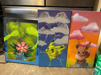 Pokemon custom paintings