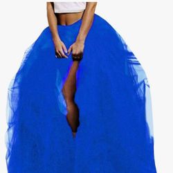 Blue Plus Size Tutu